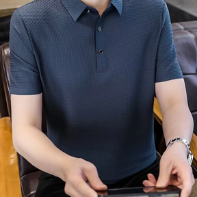 [Leve 5, Pague 3] Camisa Polo Masculina Drax em Seda Gelo e Poliéster (QUEIMA DE ESTOQUE)